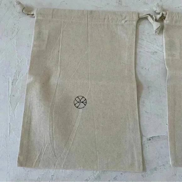 Canvas Gift Bag Dust Bag Pouch Drawstrings Bundle of 6 Japanese Pouch - Picture 3 of 9